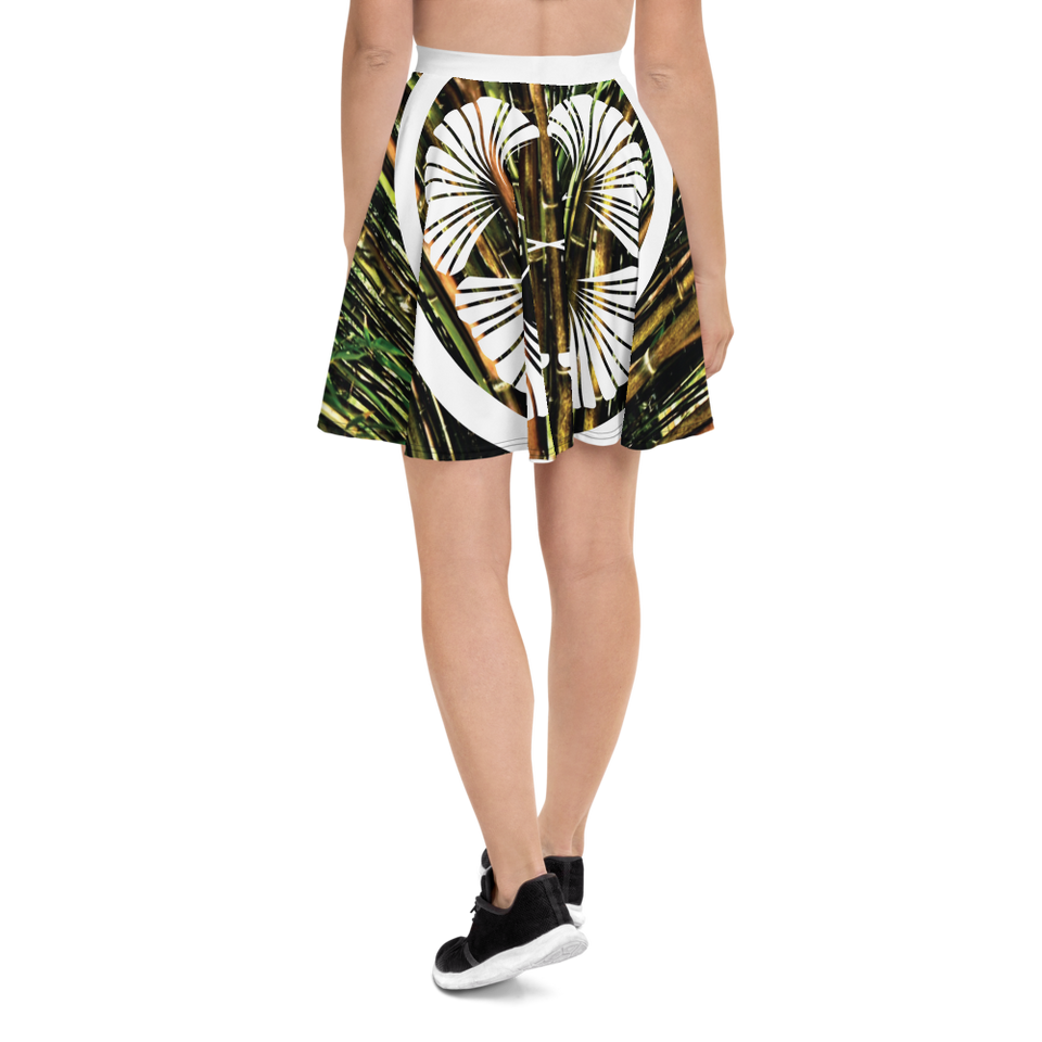 BAMBOO KAMON SKATER SKIRT