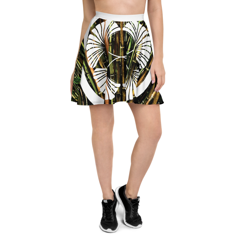 BAMBOO KAMON SKATER SKIRT
