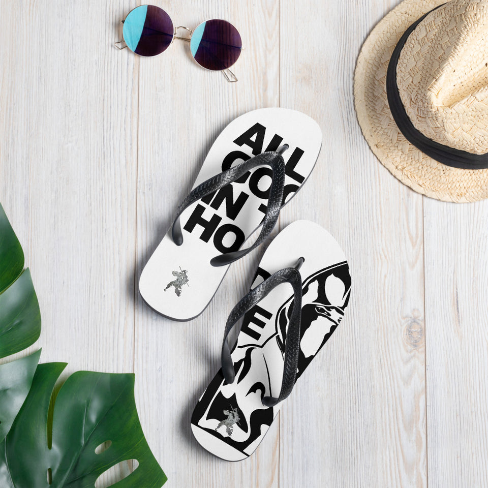 ALL GOOD IN THE HOOD FLIP FLOPS