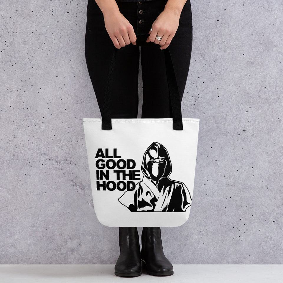 ALL GOOD IN THE HOOD TOTE BAG